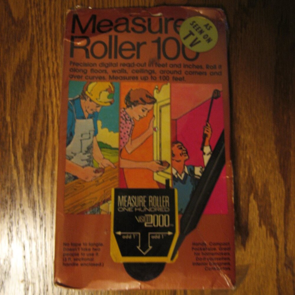 AS SEEN ON TV 100 FOOT ROLLER MEASURING DEVISE WITH DIGITAL READ OUT